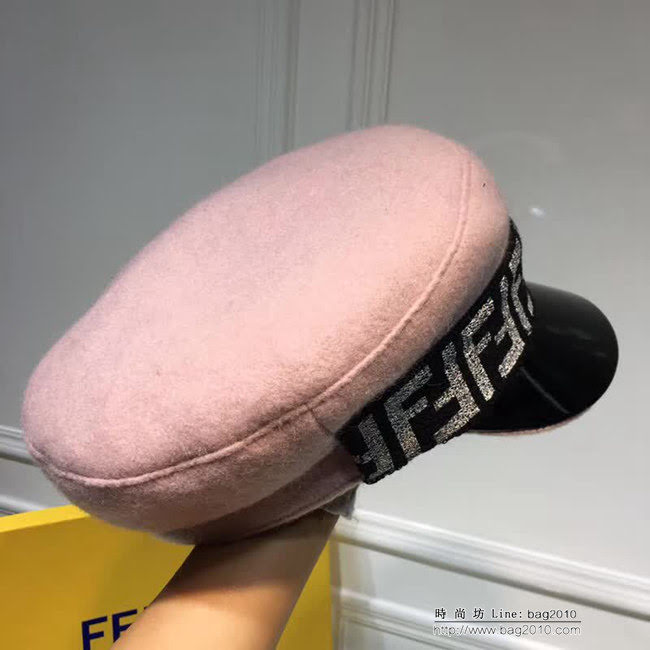 FENDI芬迪 新款 休閒百搭羊絨軍帽 LLWJ6610